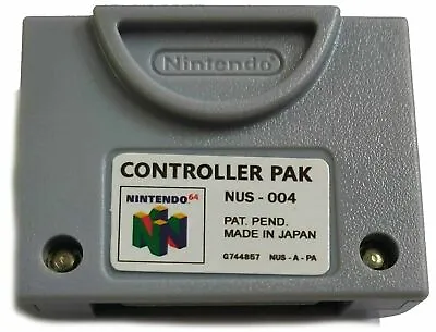 N64 Controller Pak NUS-004 OEM Official Nintendo 64 Memory Card - Tested & Works • $10.77