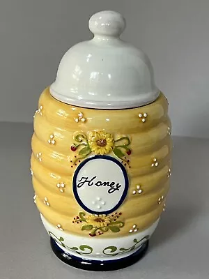 Vintage NEW! GRASSLANDS ROAD CERAMIC Beehive HONEY JAR POT AND (Replacement) LID • $36