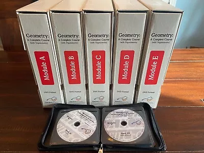 VideoText Geometry Complete Course+DVDs Excellent All Modules • $199