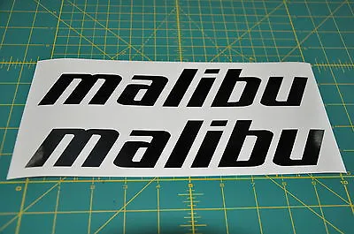 2 Malibu Boats 24  Di-cut Stickers Black Wakeboard Decal • $19.99