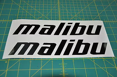 2 Malibu Boats Di-cut Stickers Decal Black Wakeboard • $8.99