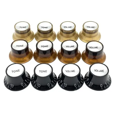 4PCS/SET Gold/Gold Top Hat Volume & Tone Knobs For Gibson Epiphone Les Paul SG • $22.68
