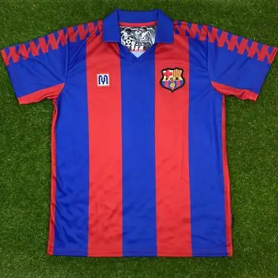Barcelona - Camisa Replica De Futbol Retro 1984 (Tallaje Americano) • $32.90