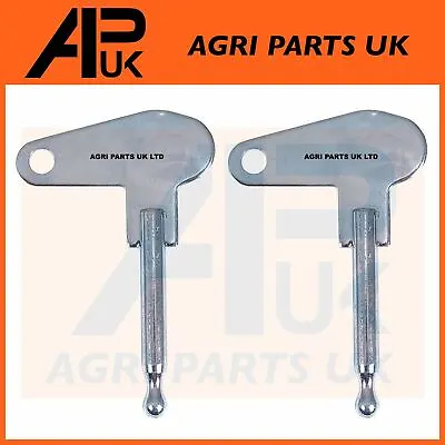 2 X Starter Ignition Switch Key For Zetor 7745 8011 8111 12045 16145 Tractor • £3.99