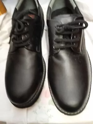 Clifford James Mens Shoes Real Leather Black Lace Up Size 13 • £10