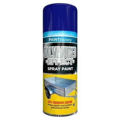 1x Galvanised Effect Spray Paint Repair Protect Metal Anti Corrosive Coat 400ml • £5.79