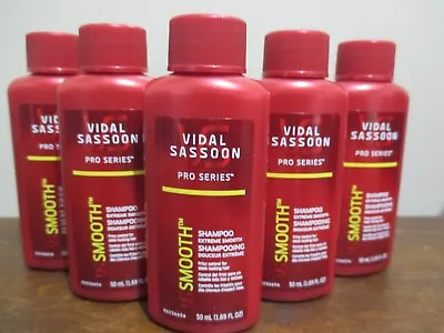 Lot Of 6 Vidal Sassoon Pro Series Shampoo Extreme Smooth 1.69 Oz Discontinued • $29.99