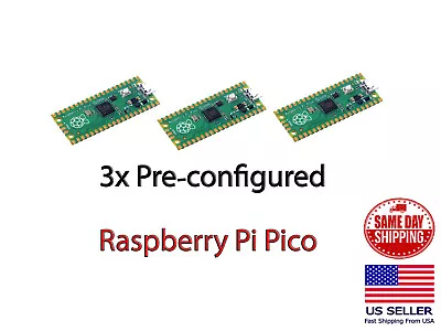 3x Raspberry Pi Pico Picoboot Microcontroller Development Board • $19.99