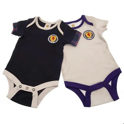 Scotland FA Baby 2pk Bodysuits Sizes 0-18 Months Official SFA Merchandise • £17.99