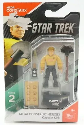 Star Trek Mega Construx Captain Kirk Figure Series 2 • $7.99