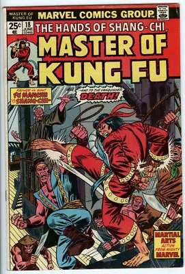Shang Chi Master Of Kung Fu 18 From 1974 With Marvel Value Stamp Intact • £20