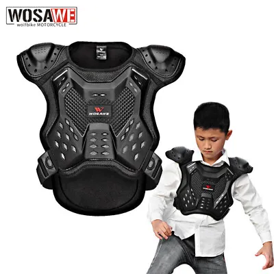 Kids Motorcycle Chest Protector Motocross ATV Armor Vest Protective Gear Guards • $45.99