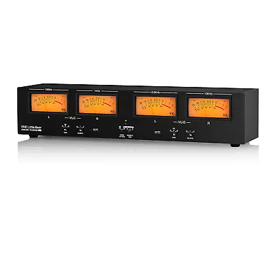 HiFi Stereo RCA/XLR Audio Converter W/Four Analog VU Meter Sound Level Display  • $279.99