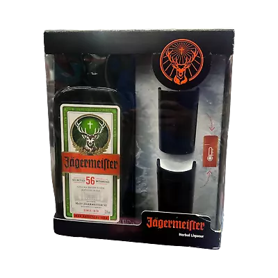 Jagermeister & 2 Shot Glasses Limited Edition GIft Pack 700ml • $103.99