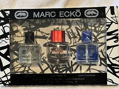 Marc Ecko 3-Piece Men's Perfume Coffret Set - Eau De Toilette 0.5 Oz Each *NEW* • $11.95
