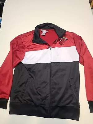 Miami Heat Warm Up Jacket Boys Large 10-12 • $15