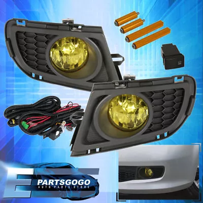 For 06-08 Mazda 6 Sedan Yellow Bumper Driving Fog Lights Lamps + Switch Wiring • $47.99