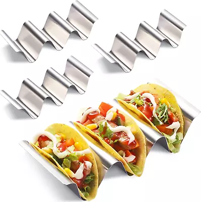 Taco Holder 12 Packs - Stainless Steel Taco Holders Set Of 12 Oven & Dishwasher • $15.77