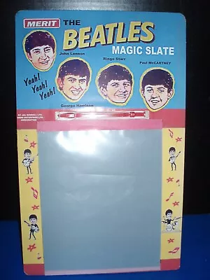 THE BEATLES MAGIC SLATE GAME ENGLAND NOVELTY TOY MERIT Display Ed Sullivan • $34