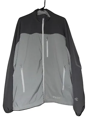 Marmot Soft Shell Tempo M3 Jacket Mens Size XL Grey Full Zip Stretch Rain Wind • $28.50