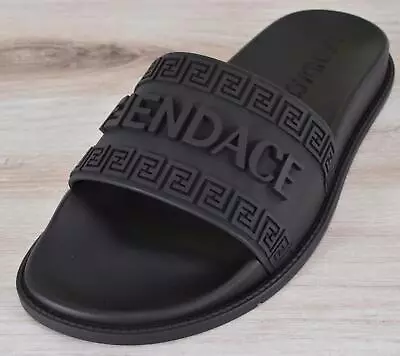 NEW Men's Versace X Fendi FENDACE Rubber Logo Pool Slides Sandals Size 39 6 RARE • $163.80
