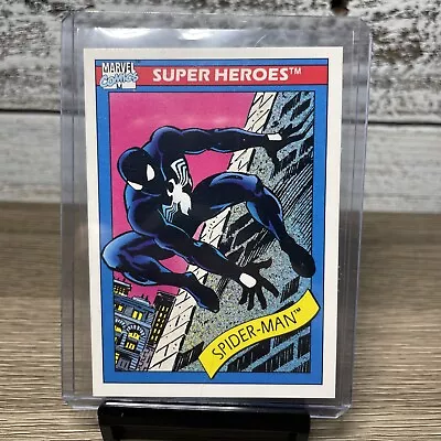 1990 Impel Marvel Universe Series 1 Black Suit Spider Man Card #2 • $4.74