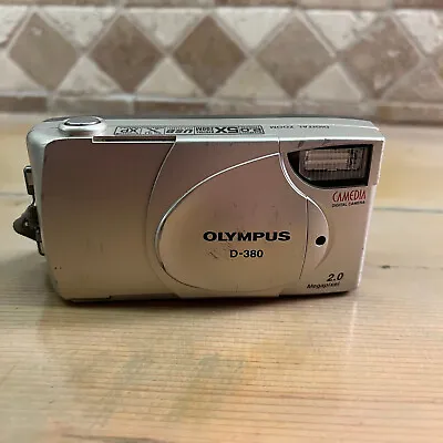 Olympus D-380 Camedia 2.0MP Digital Camera  Silver 5X Digital Zoom Picture ERROR • $12
