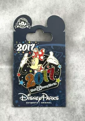 Walt Disney World WDW 2017 Minnie Mouse Glitter Trading Pin Disney Parks • $19.99