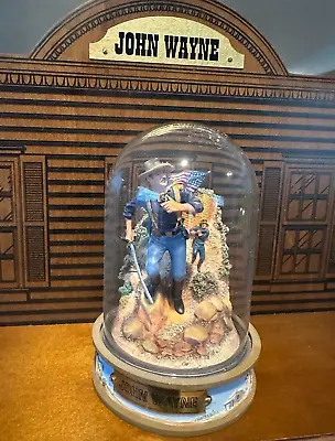 Franklin Mint - John Wayne - Hand Painted - Glass Dome - Limited Edition - Mint • $30