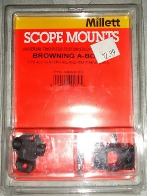 Millet Browning A-Bolt Two Piece Scope Base Steel Smooth Black BB00005 # • $12.99