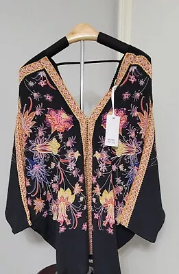 Brand New Rose & Olive Beautiful Black Artsy Boho Print Size M • £43.38