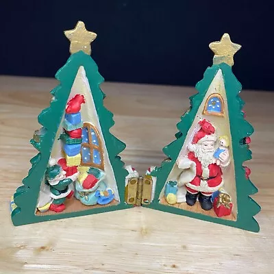 Midwest Of Cannon Falls Hinged Resin Box Decorated Christmas Tree Santa Elf 4  • $10.25