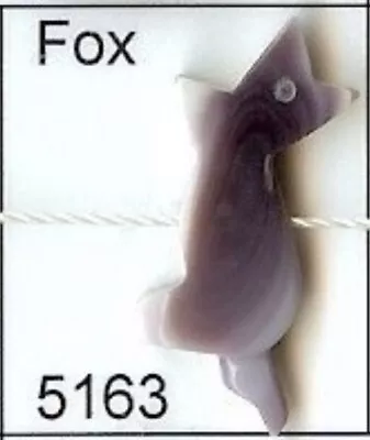 5163 Fox Wampum Bead Quahog Drilled Thru • $10