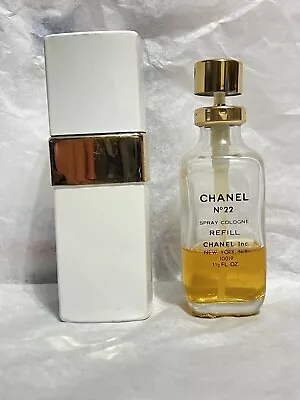Chanel No 22 Spray Cologne Vintage Perfume 1 1/2 FL. Oz Rare  40% Full • $45