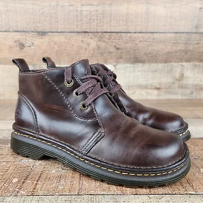 Dr. Martens Reed Men's US Size 8 Dark Brown Leather Chukka Lace Up Boots • $44.99