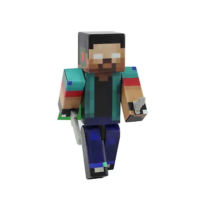 Herobrine Boy Action Figure Toy 4 Inch Custom Series Figurines EnderToys • $13.99