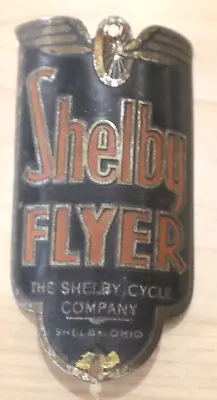 Vintage Shelby Flyer Bicycle Head Badge Emblem • $41.99