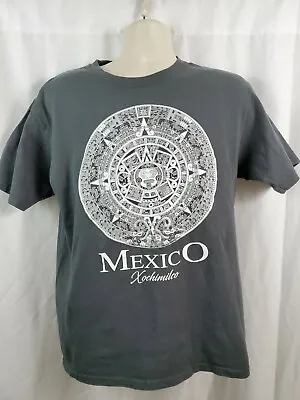Xochimilco Mexico Aztec Mayan Calendar Shirt Size L Large • $14.99