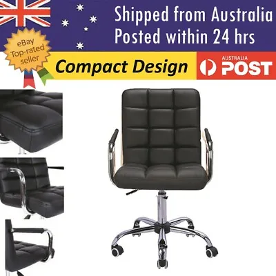 $86.99 • Buy Swivel Furniture Computer Desk Office Study Chair PU Leather Adjustable Chair
