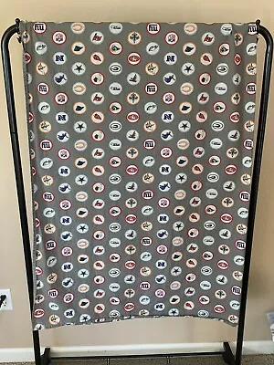 PB Teen Pottery Barn Gray NFL Football Twin Flat Sheet • $33.99