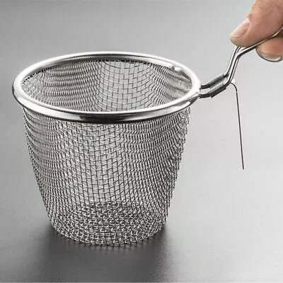 1X Stainless Steel FINE Wire Mesh SIEVE SET Colander Tea Metal Kitchen Strainer✅ • £4.66