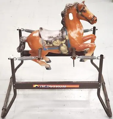 Hedstrom Vtg Childs Ride Bouncy Horse Rocking Spring 1960's Toy Display Man Cave • $149.95