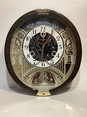 Seiko Melodies In Motion Wall Clock With Swaroski Crystals Rare 30 Songs • $85