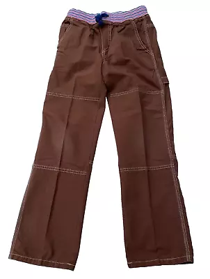 Mini Boden Brown Rib Waist Carpenter Pants 11Y GUC • $10