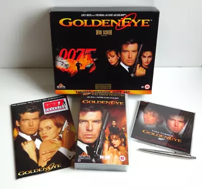 Goldeneye James Bond - VHS Video UK PAL Widescreen Limited Edition Box Set • £19.99