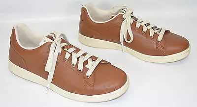 ED Ellen DeGeneres Chapala Sneakers Shoes Leather Brown Lace Up Women's 9.5M • $49.95