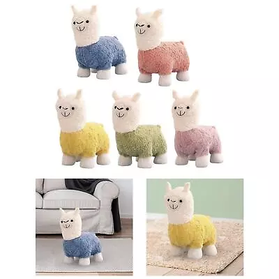 Kids Stool Animal Footstool Bench Shoes Changing Stool Stuffed Animal Alpaca • £32.27