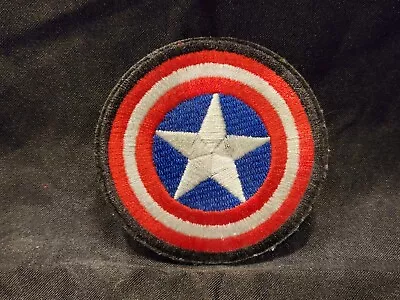 Marvel Avengers Captain America 3  Round Circular Patch Red White Blue Star • $4.99