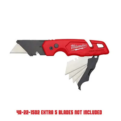 Milwaukee 48-22-1502 FASTBACK Folding Utility Knife W/ Blade Storage • $17.06