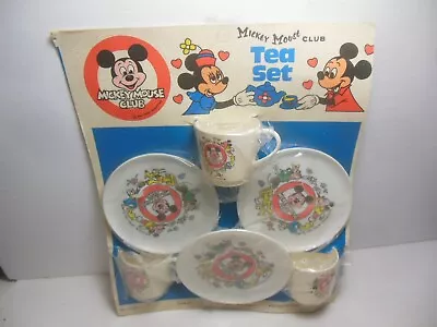 Vintage Walt Disney Mickey Mouse Club Childrens Plastic Tea Set Worcester • $24.99